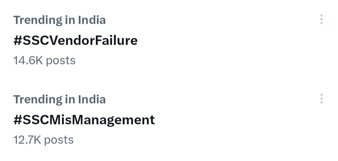 Rahul_garib's tweet image. We are Trending on TOP in India...Keep Posting!
#SSCVendorFailure #SSCMisManagement #ReformSSC
@INCIndia @RahulGandhi @PMOIndia