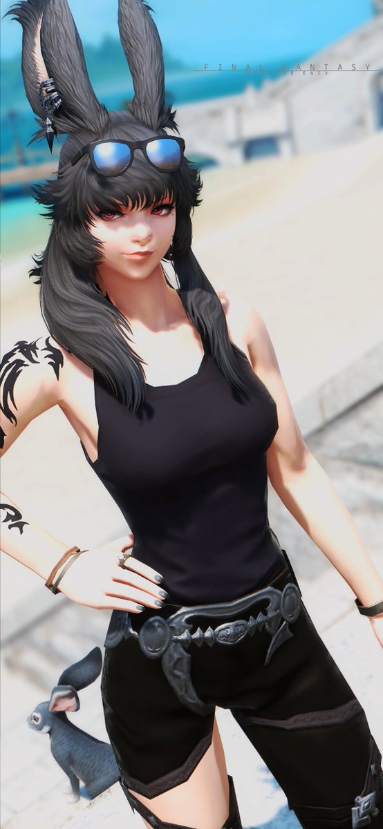 colonel_FF14's tweet image. 今日も暑いの～🐰
#FF14