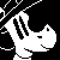 BatSnake__113's tweet image. I tried recreating my bt pixel art I made before on the thing best I could.