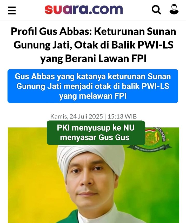 <a href="/ArdieSuhardi321/">𝕬𝖗𝖉𝖎𝖊 𝕾𝖚𝖍𝖆𝖗𝖉𝖎</a> PKI sudah menyusup ke Gus Gus oon.
PKI sudah menguasai istana. 
Perlu desinfektan untuk bersihkan PKI dari istana dan seluruh tanah air. Revolusi 
#RakyatButuhRevolusi
#RakyatButuhRevolusi