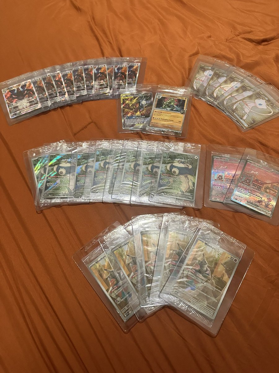 Jeffro (@jeffronyc) on Twitter photo Gauging interest on this promo lot… looking to move all at once preferably! All promos are still sealed!
TCG & eBay $ references, $490 ask.
x11 Lucario’s
x5 metal Mew
x1 Moltres-Zap-Arty GX
x1 TR Tyranitar PC
x8 Snorlax 151
x2 Mew ex
x5 Mimikyu
<a href="/BUYSELLTRADETCG/">BUY/SELL/TRADE TCG</a> Gauging interest on this promo lot… looking to move all at once preferably! All promos are still sealed!
TCG & eBay $ references, $490 ask.
x11 Lucario’s
x5 metal Mew
x1 Moltres-Zap-Arty GX
x1 TR Tyranitar PC
x8 Snorlax 151
x2 Mew ex
x5 Mimikyu
<a href="/BUYSELLTRADETCG/">BUY/SELL/TRADE TCG</a>