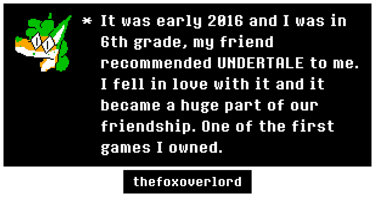 thefoxoverlord's tweet image. undertale memory