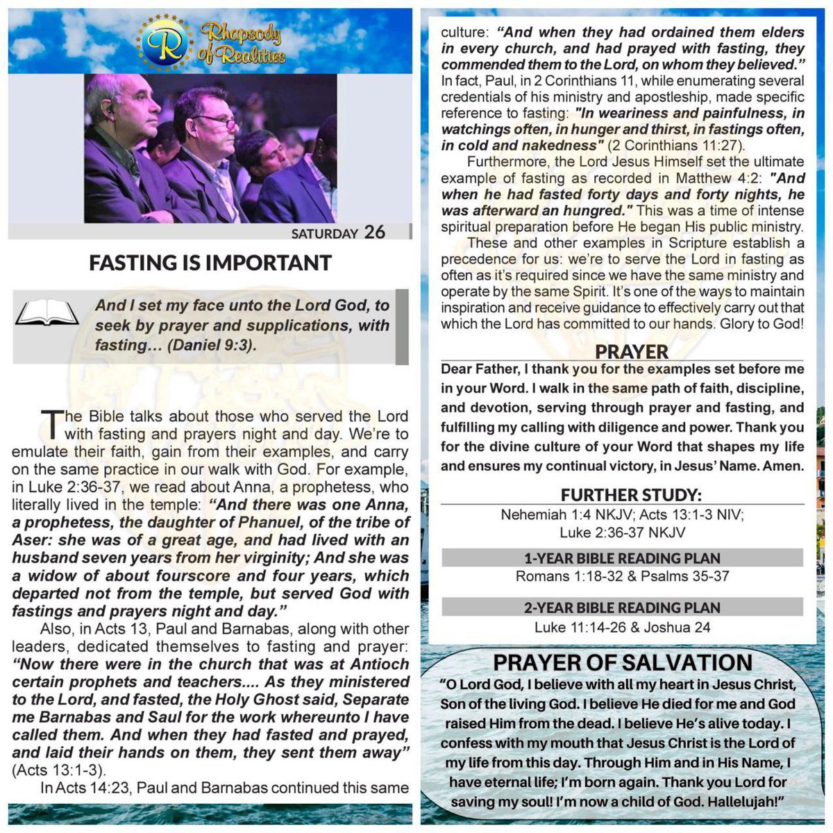 SaintSeyiB's tweet image. FASTING IS IMPORTANT
And I set my face unto the Lord God, to seek by prayer and supplications, with fasting. Daniel 9vr3
The Bible talks about those who served the Lord with fasting and prayers night and day. We’re to emulate their faith, gain from their examples, and carry on…