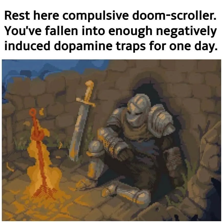 you can take a short or long rest here