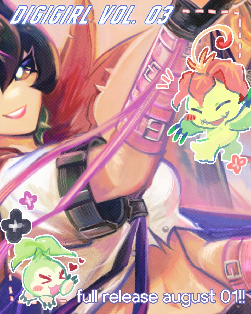 zeroarmsgrani's tweet image. long time no see!! still on hiatus but i am excited to say next week the @DigigirlZine vol 3. releases, this year's zine is bigger than ever, so please look forward to everyone's gorgeous art!!! here's my preview this year~🌷🌸🩷