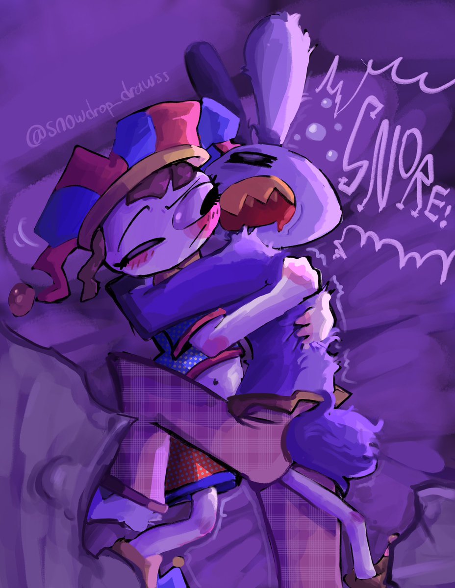 snowdrop_drawss's tweet image. Jax snores and she thinks it’s adorable #funnybunny #tadc #TADCJax #tadcpomni #JaxxPomni #tadcfanart #digitalart