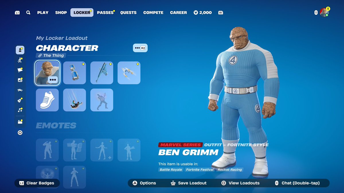 NerdGamer91's tweet image. I got them all. #FantasticFour #Fortnite