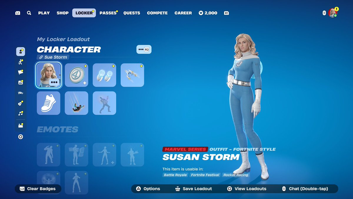 NerdGamer91's tweet image. I got them all. #FantasticFour #Fortnite