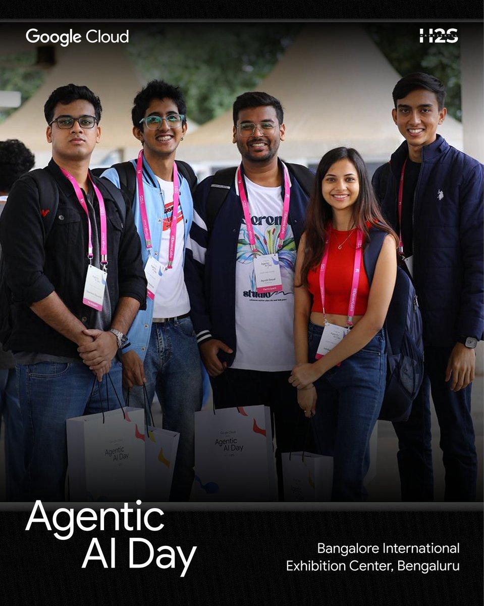 GoogleCloud_IN's tweet image. India, it's almost showtime! โจ The stage is set, the tools are ready, and the innovators are streaming in.
Get ready to see game-changing solutions built at Agentic AI Day ๐ช๐ผ