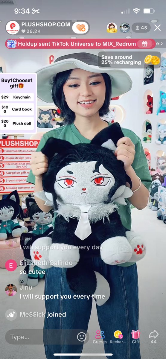muzanswift's tweet image. Every time k see the plush shop live on TikTok I ask to see muzan