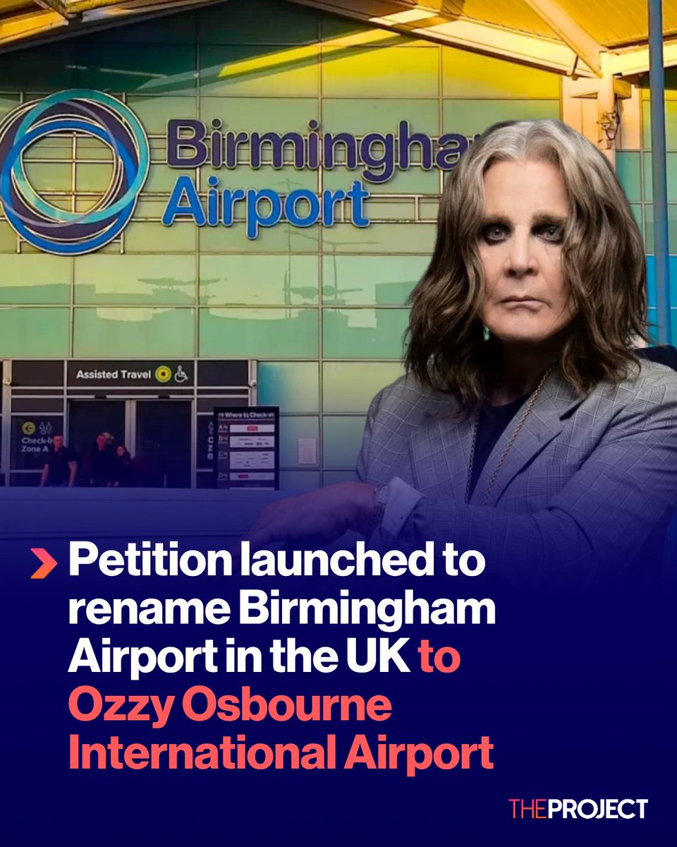 theprojecttv's tweet image. If there's one thing in life Ozzy Osbourne would have wanted, it would be a local airport being named after him.
I just know it.