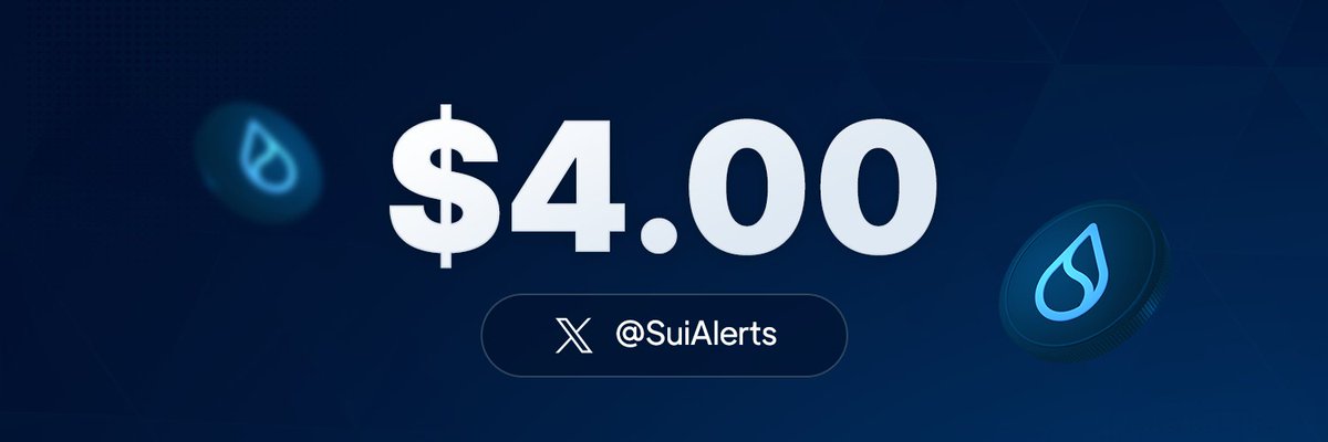 SuiAlerts's tweet image. 🟢 Sui Price: $4.00