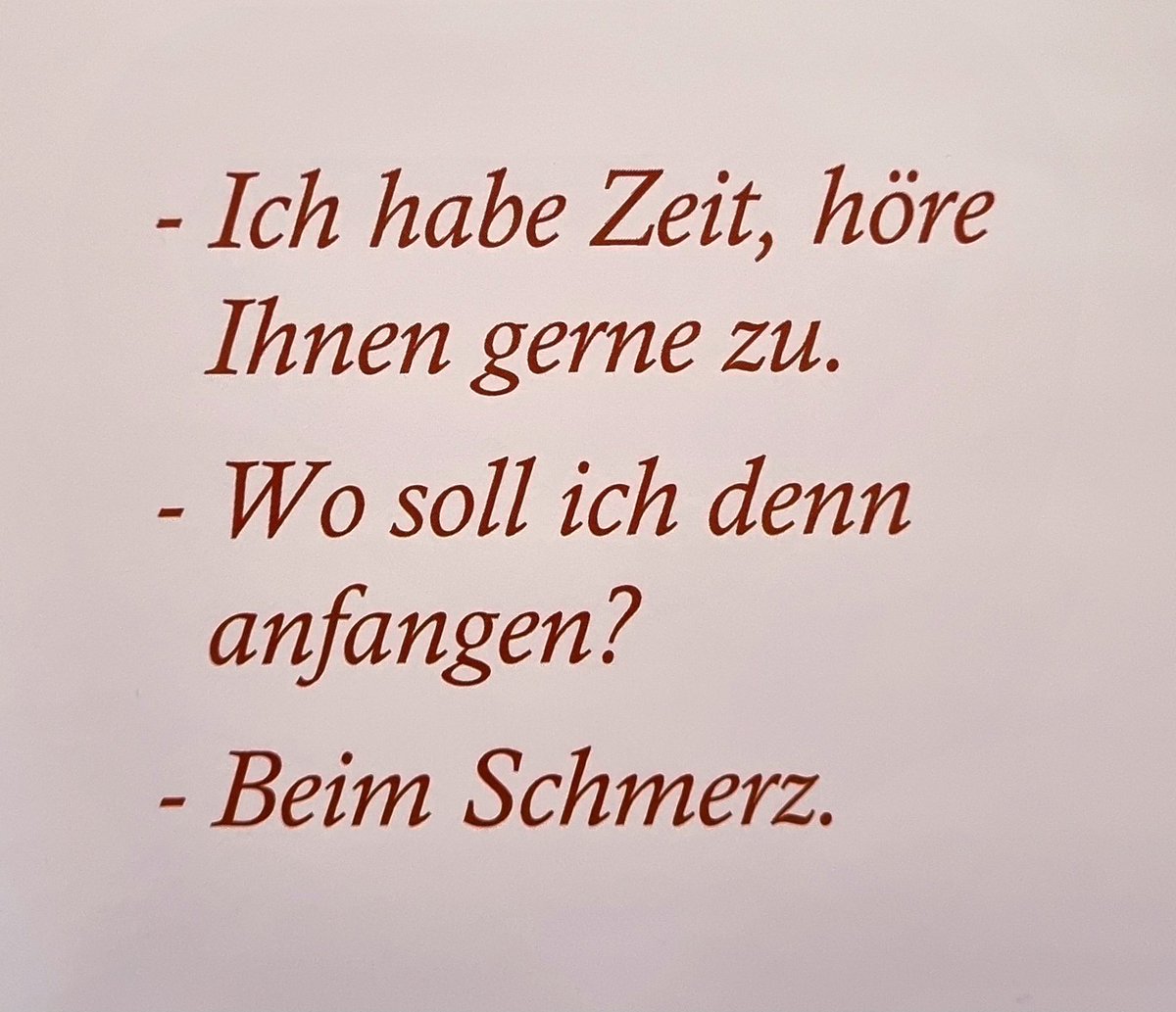 Kleiner Dialog 🌷