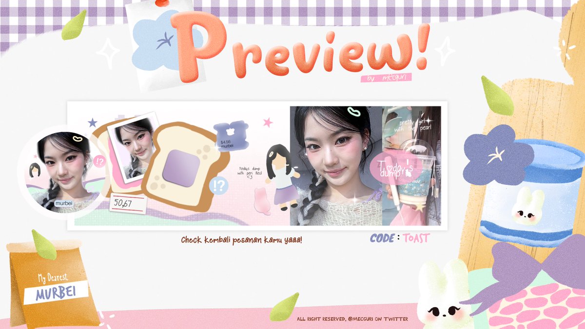 &gt;_omggg!!  si  cantik  nan  yummy,  toast  buatan  💗💗  <a href="/mecguri/">megu🦋</a>