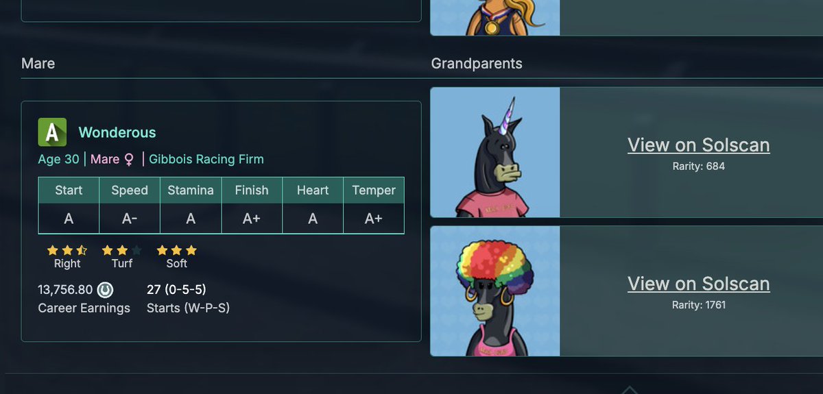 SOLmateStables's tweet image. "A" Filly WONDEROUS breeds all the way up to with the big Artemis $10,000 Sprint @photofinishgame World's End out of Fairhaven Farms was created by Mare "Seeker of Mysteries" who brings huge "SS" Start and great temper blood combined with the Father Dream Seeker another…