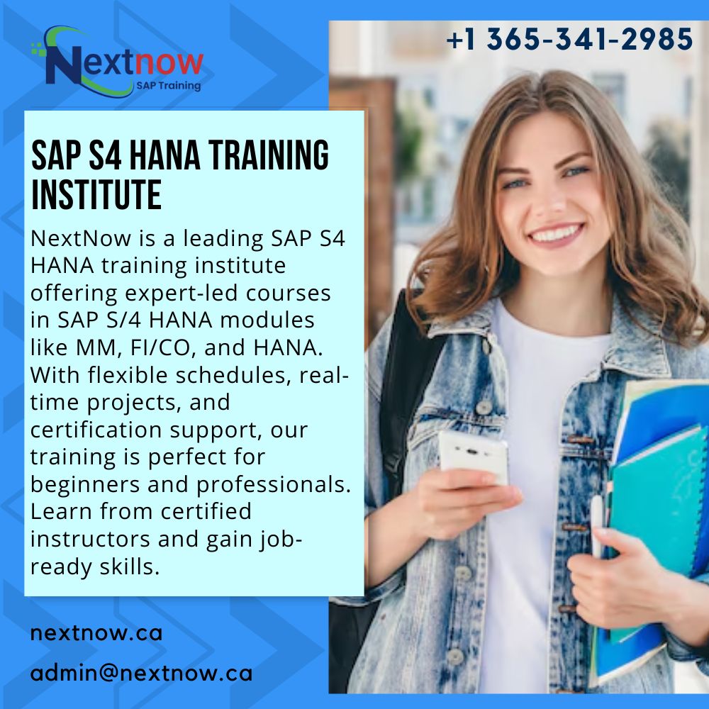 nextnowca's tweet image. NextNow is a trusted SAP S4 HANA training institute offering expert-led, flexible, and job-ready courses. 

🌏 nextnow.ca
Start your SAP career now! 🔥 
📱 +1 365-341-2985
📧 admin@nextnow.ca

#saptraininginstitute
#studySAP
#studysap
#sapcourse