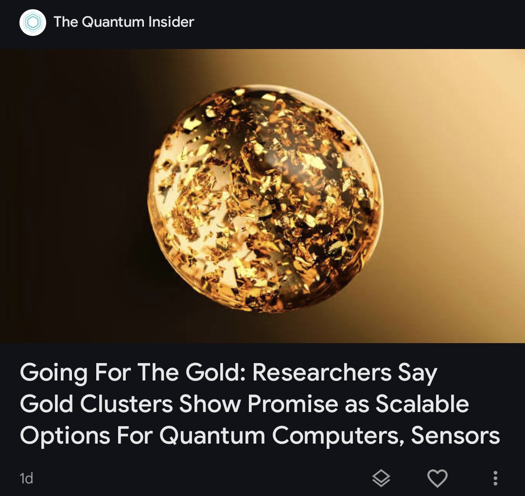 DeltaClimbs's tweet image. Tired: quantum is a threat to bitcoin FUD
Wired: bitcoin may one day help enable quantum computing by demonetizing gold down to its industrial value