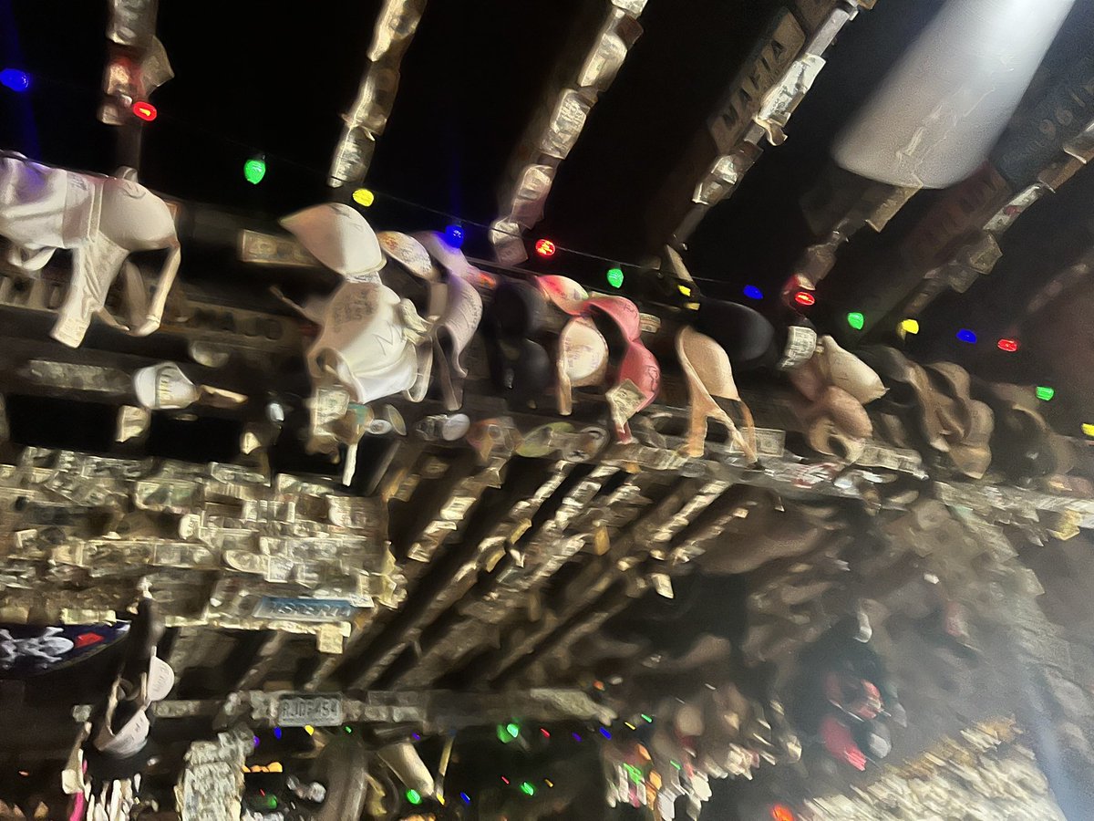 _TheBookishOne's tweet image. I can finally add visited a bar with bras and money on the wall. Smells exactly as you would expect