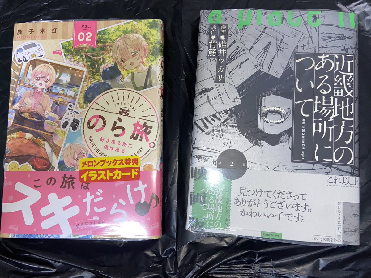 のら旅　2巻
近畿地方のある場所について　2巻

#今日買った漫画