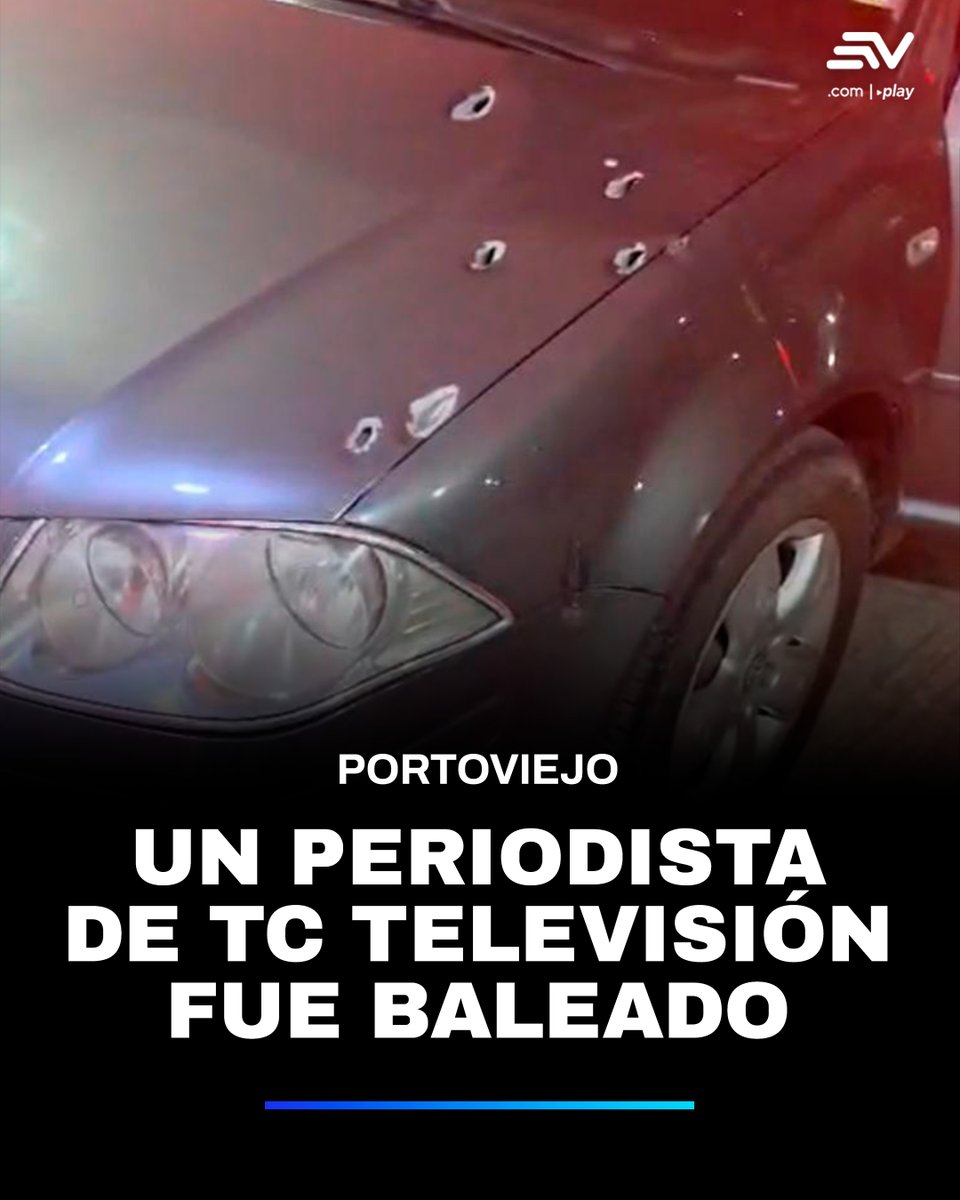 🔴 #AHORA | El periodista y corresponsal de TC Televisión, Marcelo Ruiz, fue baleado en Portoviejo, provincia de Manabí. Así lo informó Fundamedios, la noche de este viernes 25 de julio ▶️ bit.ly/3IGazrf