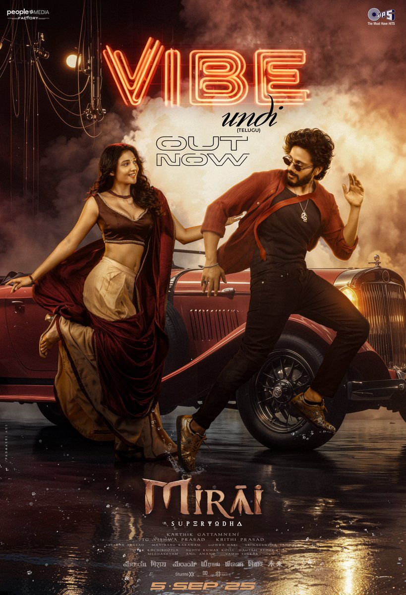 brahmi_fan's tweet image. First single Vibe undi from Mirai out now
Watch/Listen it here youtu.be/sUuLY8-LjKM?siโฆ
In Cinemas this September 5th... โ
#TejaSajja #RitikaNayak #VibeUndi #Mirai