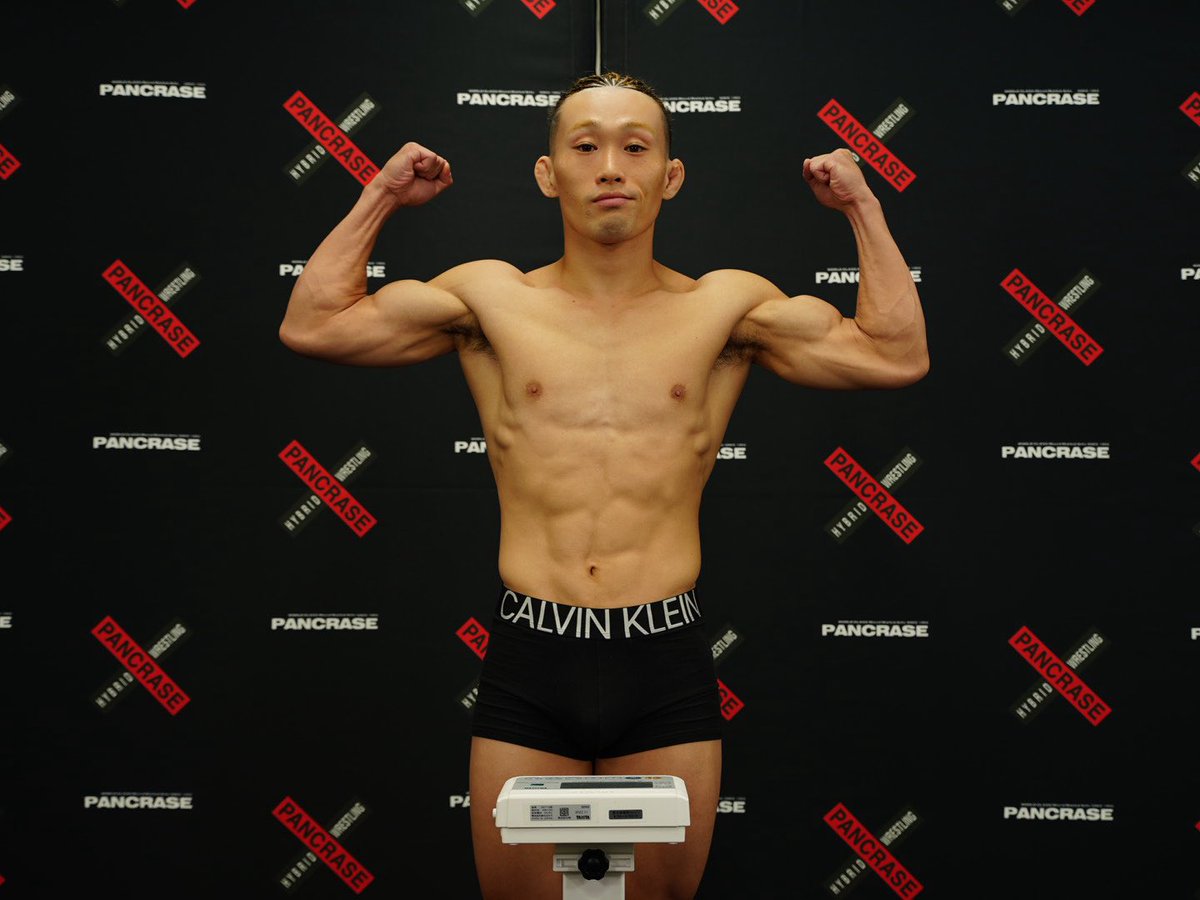_PANCRASE_'s tweet image. ❌PANCRASE355❌
📣計量結果⚖️
第3試合 フライ級5分3R
🟥大野友哉 56.8kg
🟦増田大河 57.05kg
#pancrase355
🗓️7月27日(日)
🏟️立川ステージガーデン
▶️U-NEXTでLIVE中継
