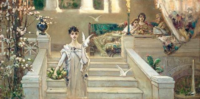 artkotarbinski's tweet image. Roman Beauty with Doves wikiart.org/en/wilhelm-kot…
