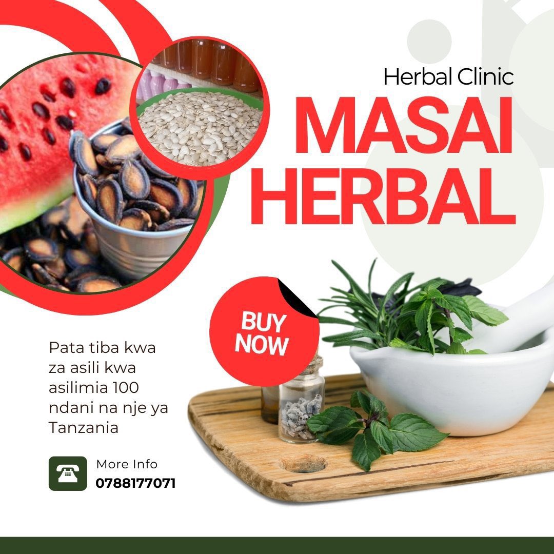 Lizzie36021's tweet image. NAOMBA REPOST YAKO 💗🙏
📢 MASAI HERBAL CLINIC - TIBA ASILIA YA KWELI!
📍 Machinga Complex, Dodoma
🐦 Twitter: @KimaniDawa
🌿 UNATESWA NA MAGONJWA SUKU? TUNAYO TIBA SAHIHI YA ASILI!
👉 Masai Herbal Clinic tunakuletea tiba bora, salama na ya asili kwa magonjwa yote sugu na…