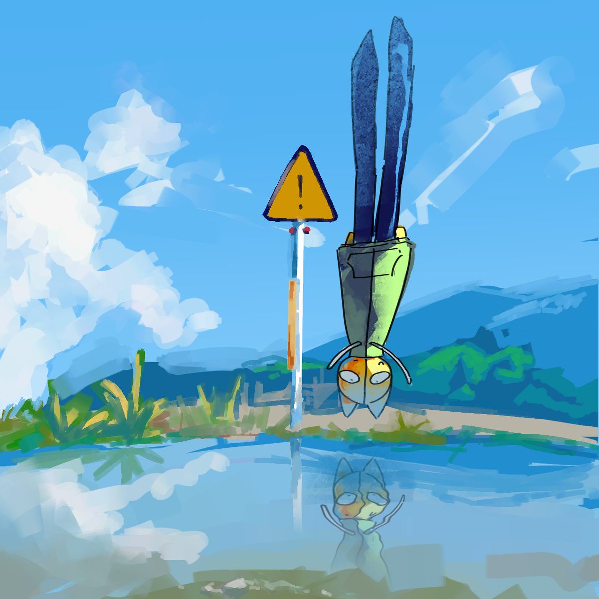wenda0003's tweet image. Look under neat! 私のアート