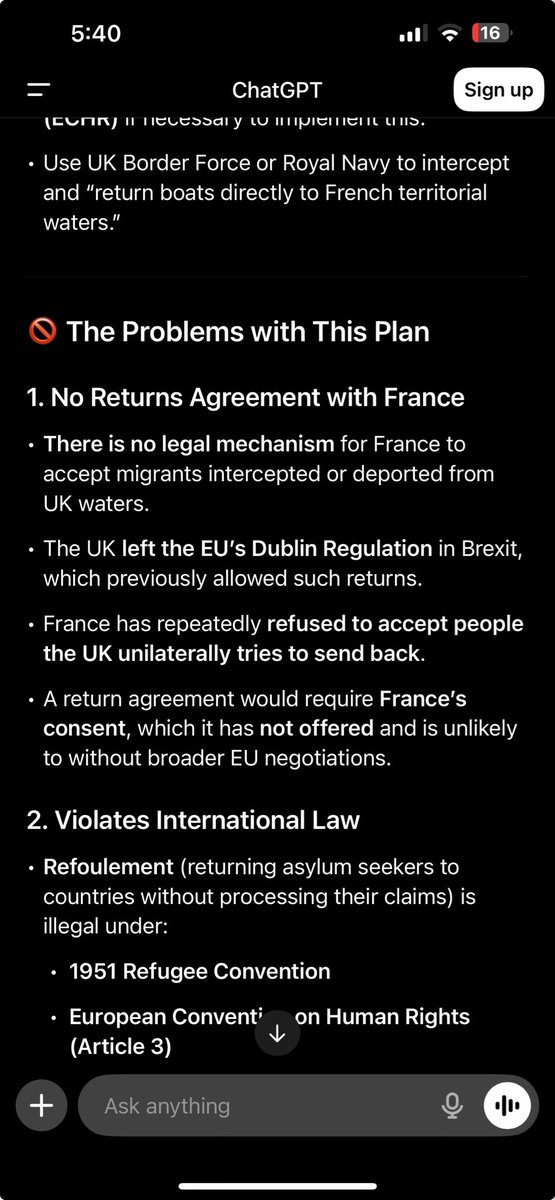 If elected Reform say they would ‘return Channel arrivals to France 🤦🏻

Wait till they find out what their Brexit did…
Typical Reform BS.