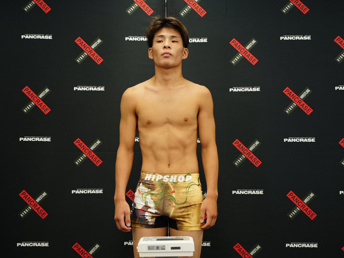 _PANCRASE_'s tweet image. ❌PANCRASE355❌
📣計量結果⚖️
第2試合 フライ級5分3R
🟥稲垣祐司 57.1kg
🟦工藤星那 56.5kg
#pancrase355
🗓️7月27日(日)
🏟️立川ステージガーデン
▶️U-NEXTでLIVE中継