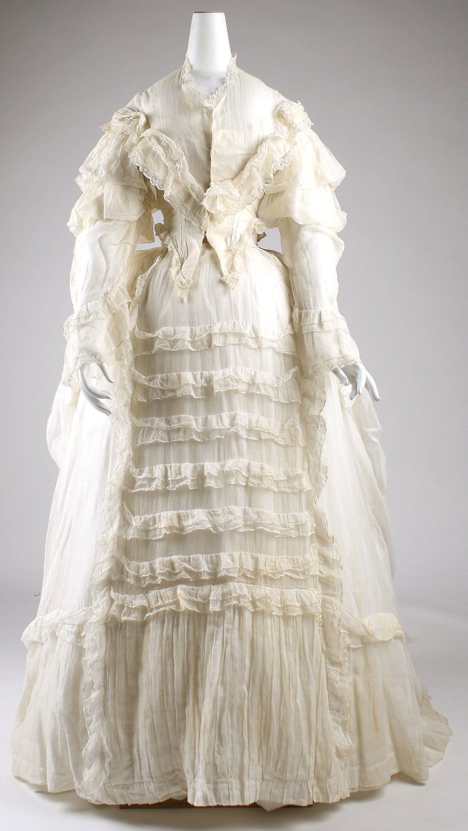 plummie9's tweet image. American
Lovely summer cotton dress, 1872-1875
@metmuseum
#FashionHistory