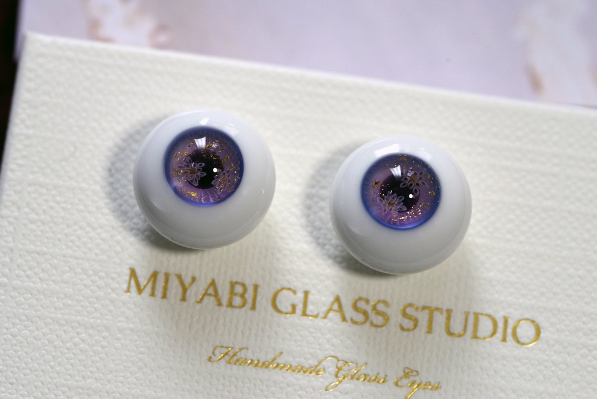 美品 Miyabi glass studio 様製グラスアイ ブルー系(星) 18 