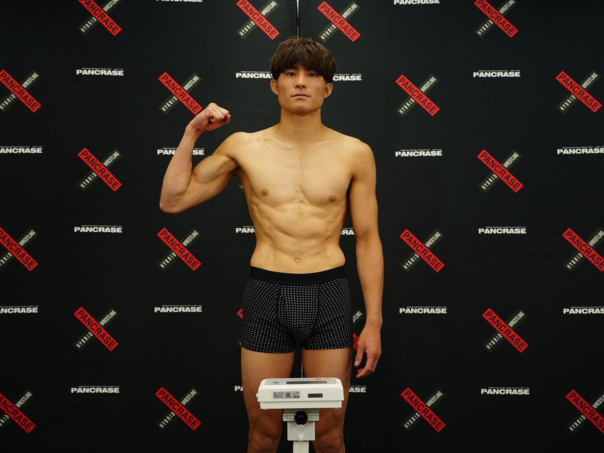 _PANCRASE_'s tweet image. ❌PANCRASE355❌
📣計量結果⚖️
第6試合 フライ級5分3R
🟥時田隆成 56.85kg
🟦眞藤源太 56.95kg
#pancrase355
🗓️7月27日(日)
🏟️立川ステージガーデン
▶️U-NEXTでLIVE中継