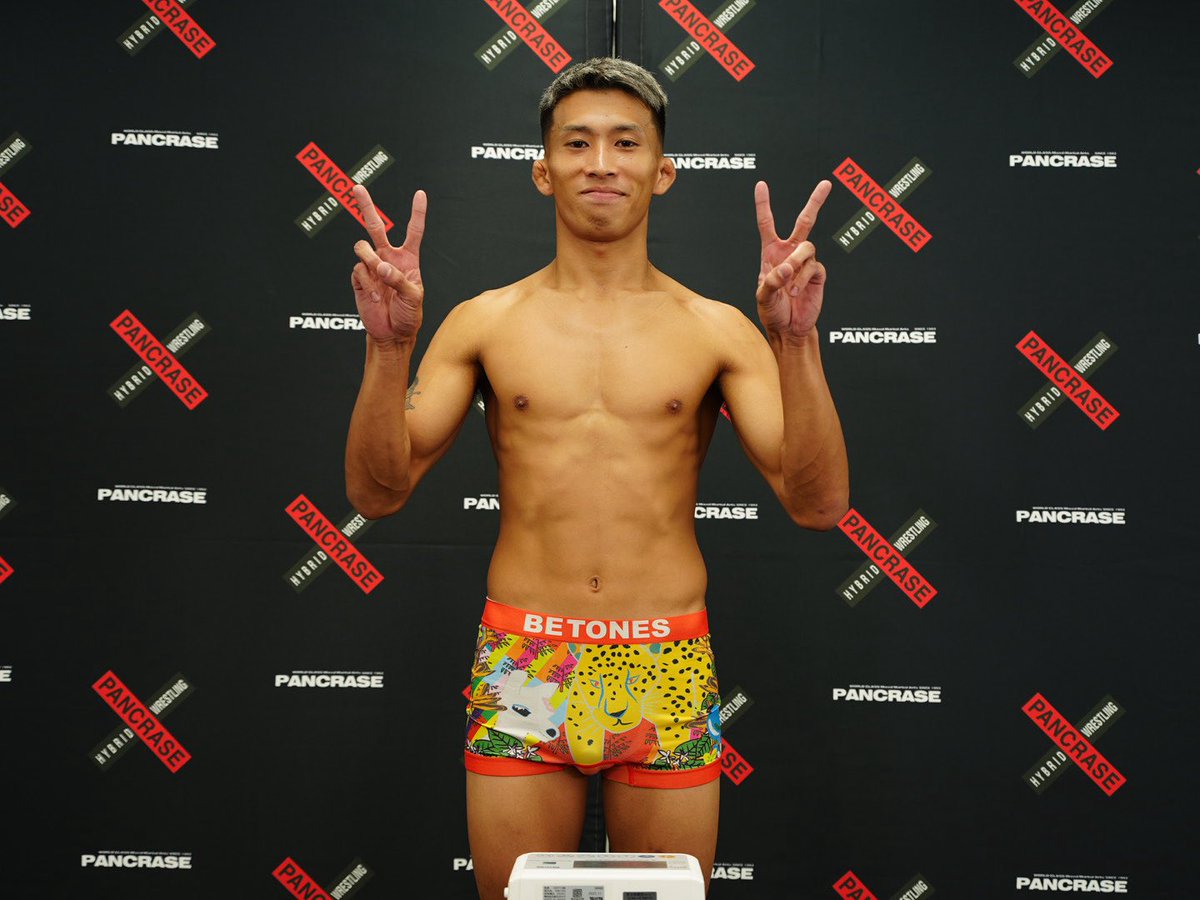 _PANCRASE_'s tweet image. ❌PANCRASE355❌
📣計量結果⚖️
第6試合 フライ級5分3R
🟥時田隆成 56.85kg
🟦眞藤源太 56.95kg
#pancrase355
🗓️7月27日(日)
🏟️立川ステージガーデン
▶️U-NEXTでLIVE中継