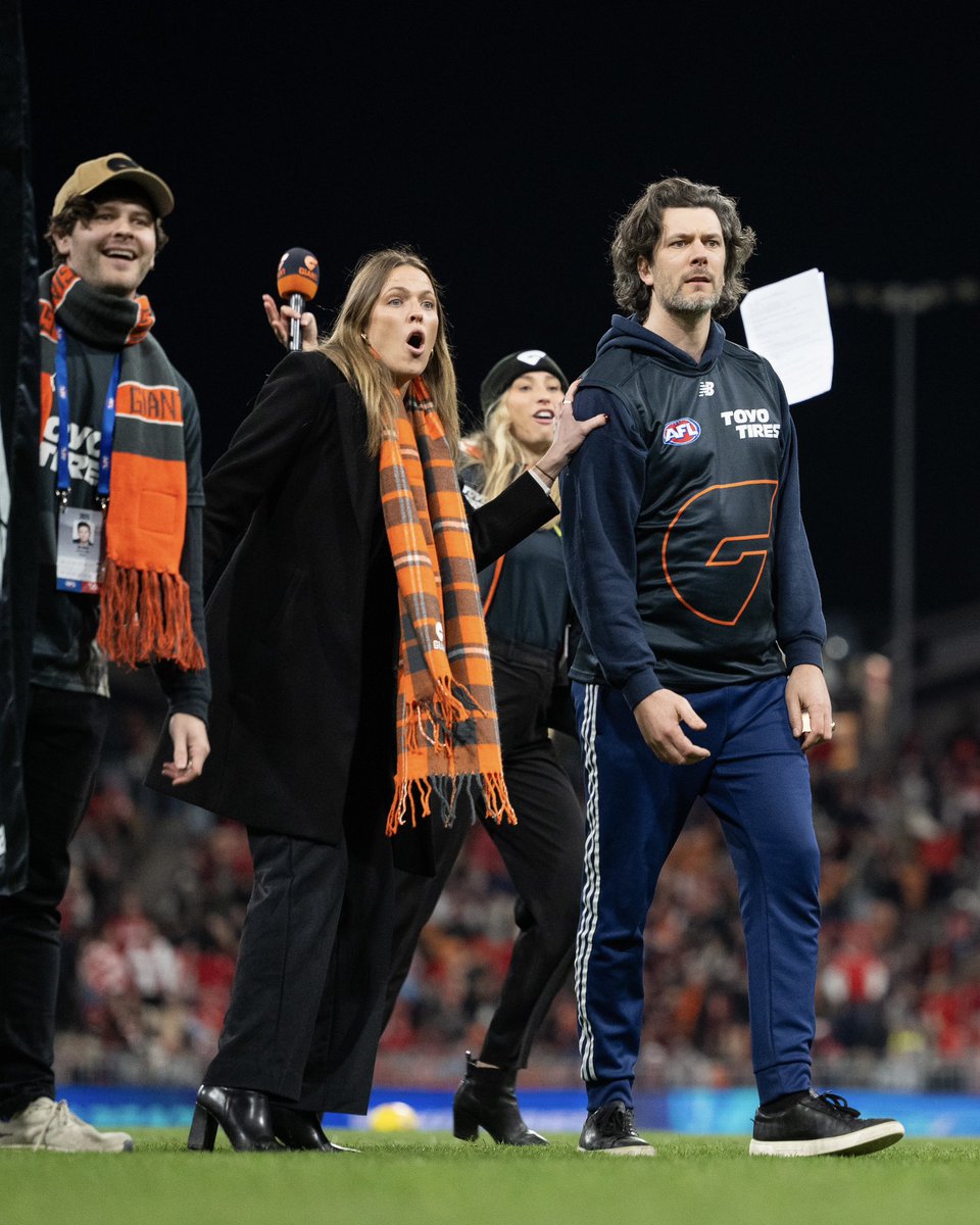 GWSGIANTS's tweet image. During last night’s 3/4 time Kick for Cash, Shaun secured a win and some extra cash, all made possible by our Principal Partner Toyo Tires 🧡