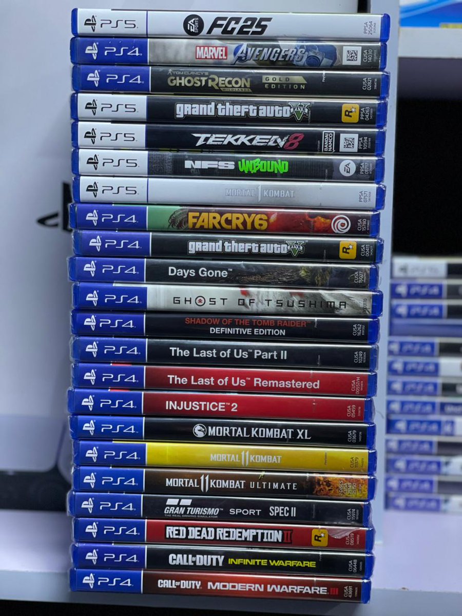 Krepublics2_'s tweet image. Buaana guys weekends are for gaming, grab video games from @KDAccessories1 . Variety from Football, Racing, Action , Adventure and more for all Consoles
Both Brand New and Pre-owned. Price from 1,500/=
Visit 📍 Gaberon Plaza 2nd Floor, Shop S6
Call or WhatsApp 📞 0718076045