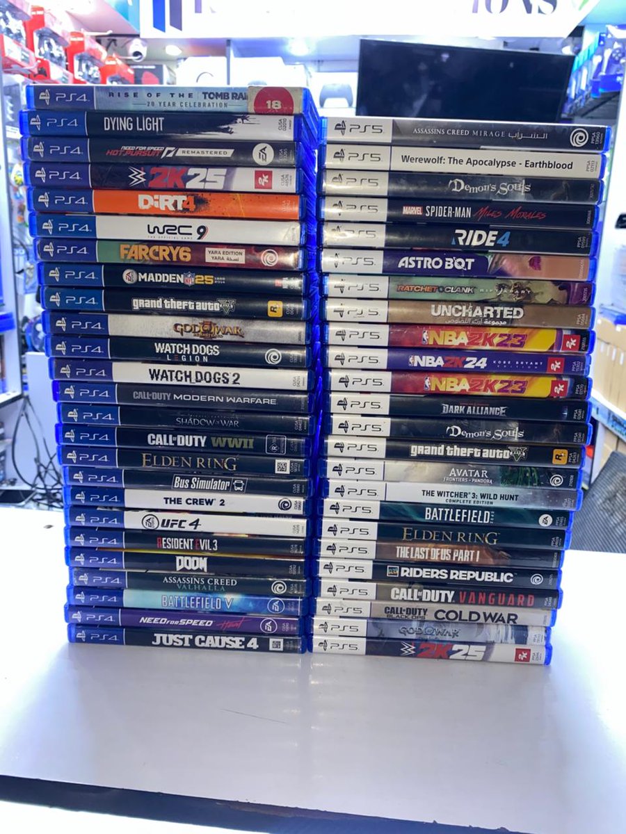 Krepublics2_'s tweet image. Buaana guys weekends are for gaming, grab video games from @KDAccessories1 . Variety from Football, Racing, Action , Adventure and more for all Consoles
Both Brand New and Pre-owned. Price from 1,500/=
Visit 📍 Gaberon Plaza 2nd Floor, Shop S6
Call or WhatsApp 📞 0718076045