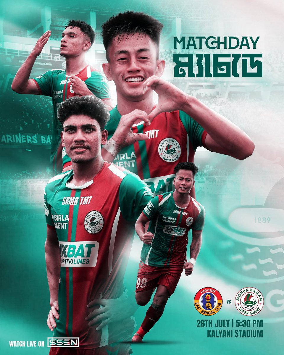 mohunbagansg's tweet image. 𝔻𝔼ℝ𝔹𝕐 𝔻𝔸𝕐 in the CFL ⚽🔥
#MBSG #JoyMohunBagan #আমরাসবুজমেরুন