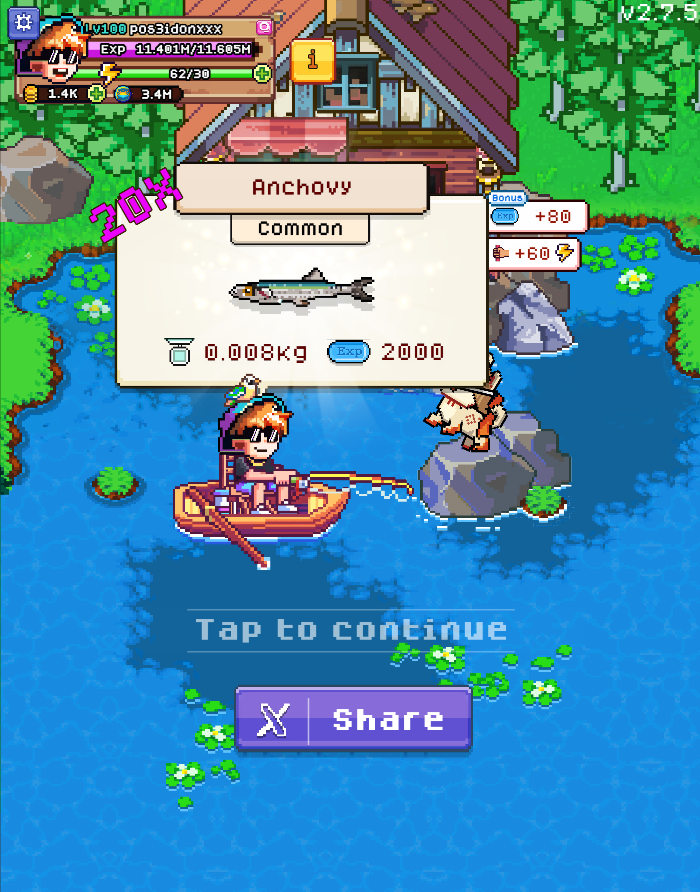 0xseraphim_'s tweet image. I'm done with this 🤣
@FishingFrenzyCo
I though this is my lucky day because in the first picture i got 60 bonus energy even i got the common thing. and then boom in the second chance, still common 🤣🤣
Have fun guys! Happy fishing 🥰
I think my id is for common fish LOL 🤣…