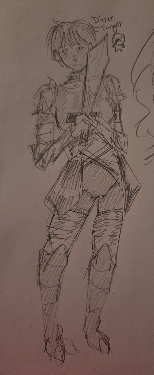 zoioioingus's tweet image. quick d&apos;arce doodle #funger