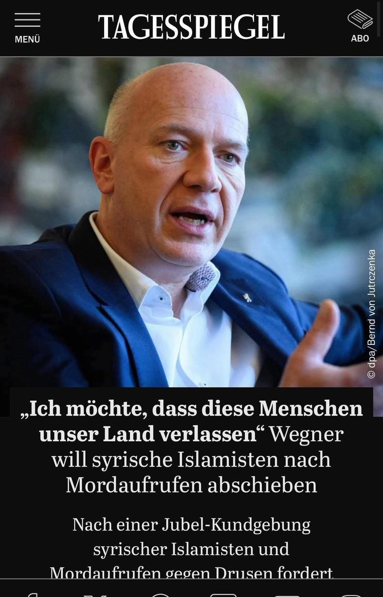 KurdIsrail's tweet image. عمدة برلين يطالب بترحيل السوريين المقيمين في ألمانيا الذين يقدمون الدعم للإرهابيين والمرتزقة، بما في ذلك تنظيم الجبهة النصرة وتنظيم داعش.