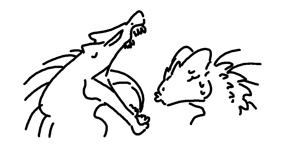 Not even done with my partner's dinosaur design, and I'm already drawing stuff like this.