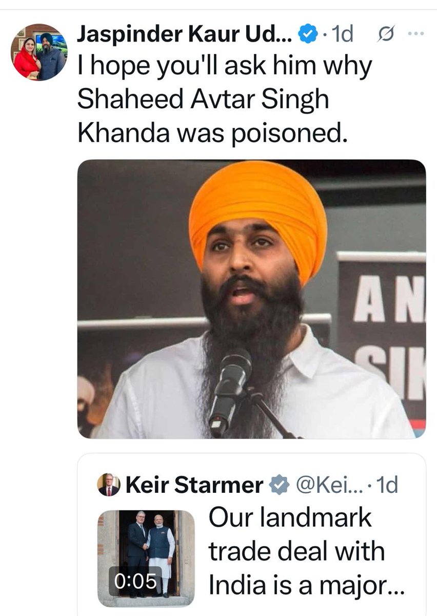 SarpanchMika's tweet image. Very valid question to ask Jeeta, host of K TV, UK
@Kaur_Udhoke