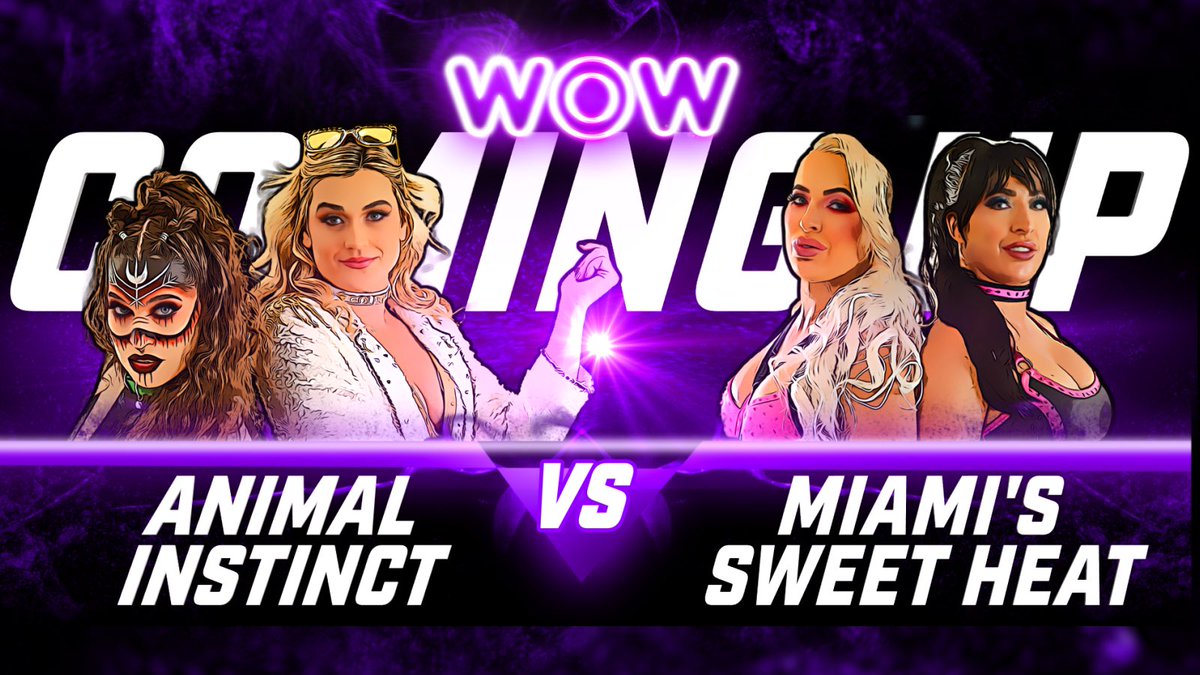 wowsuperheroes's tweet image. 🔥TOMORROW on WOW: Gold Standard🔥
Vicious Veronica VaRoom vs. Chainsaw w/ Daisy Lane
Veronica’s not backing down from anyone. She’s stepping up to face Chainsaw, one of the most dangerous in the game. Let’s see if she knows what she’s getting into.
Animal Instinct vs. Miami’s…