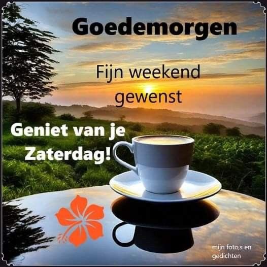 Goedemorgen iedereen