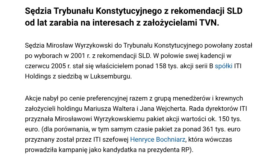 sbalcerac's tweet image. Niezawisłość sędziego TK Mirosława Wyrzykowskiego.