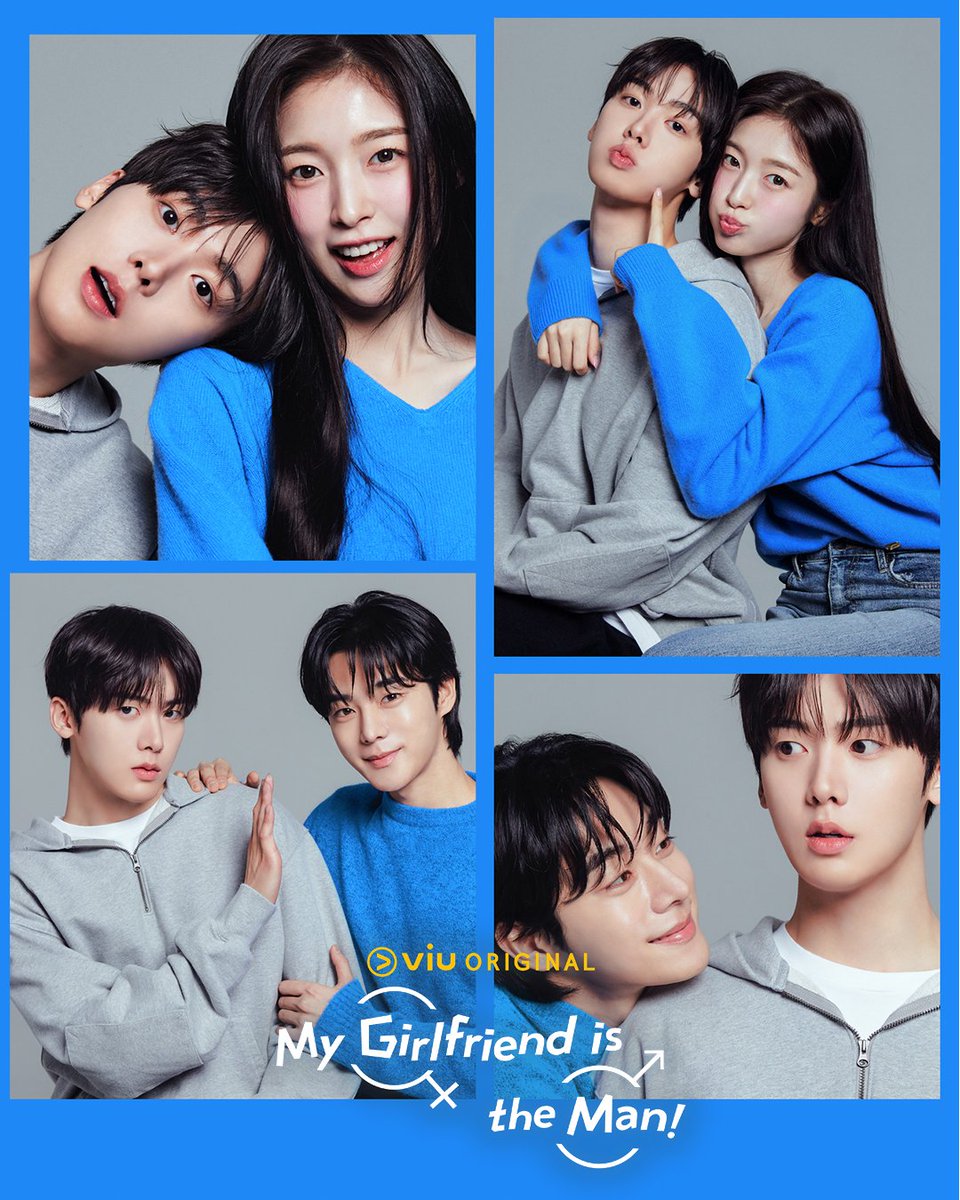 ViuSG's tweet image. Your next photobooth poses in 3...2...1! 📸 Who did #Arin turn into, and what is #YoonSanHa going to do? 🫣 Make sure to catch #ViuOriginal #MyGirlfriendIsTheMan !