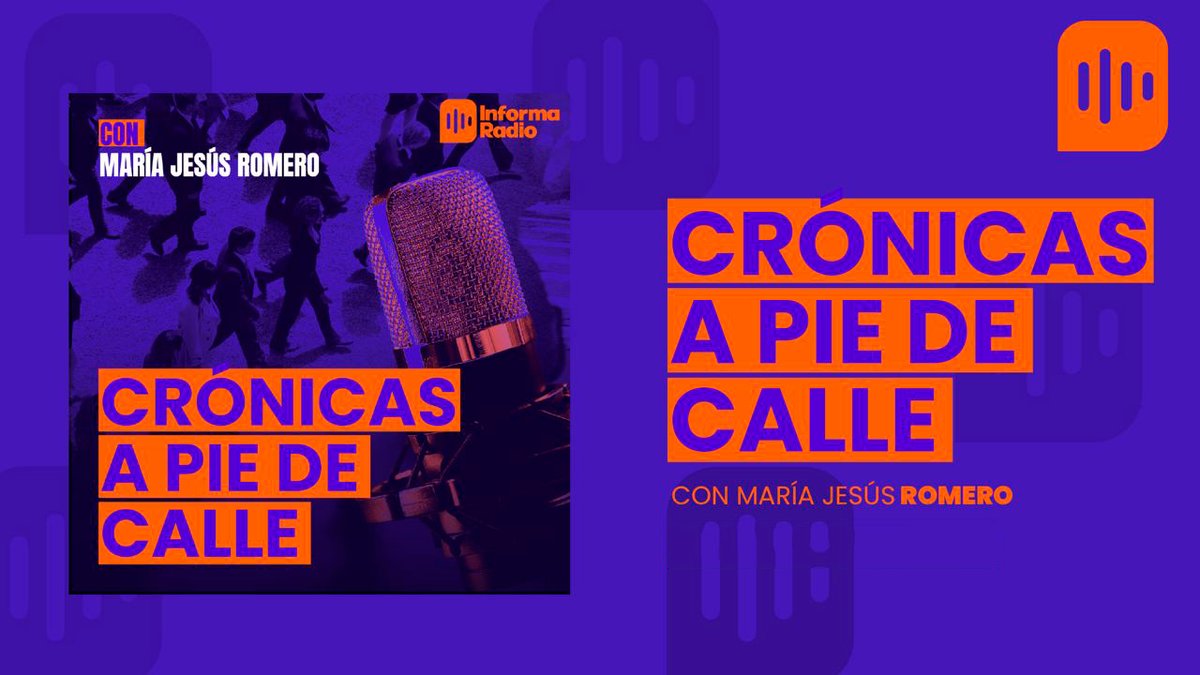 informaradio_'s tweet image. Todos los sábados de 08:00 a 09:00 con María Jesús Montero, CRÓNICAS A PIE DE CALLE🔵
Programa de entretenimiento cargado de entrevistas, crónicas de política, social y educación con noticias interesantes y curiosas