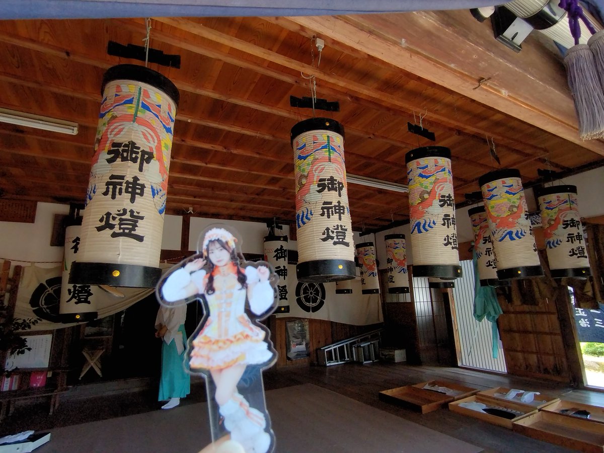 beth_no_mise's tweet image. 今夜は東栄町の市場というところの八坂神社のお祭りだよ。
山車や花火があるよ。手筒花火も。
#奥三河 #東栄駅